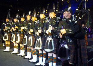 The Highlanders' pipers